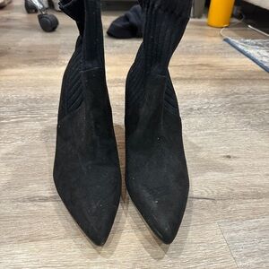 Black heel boots